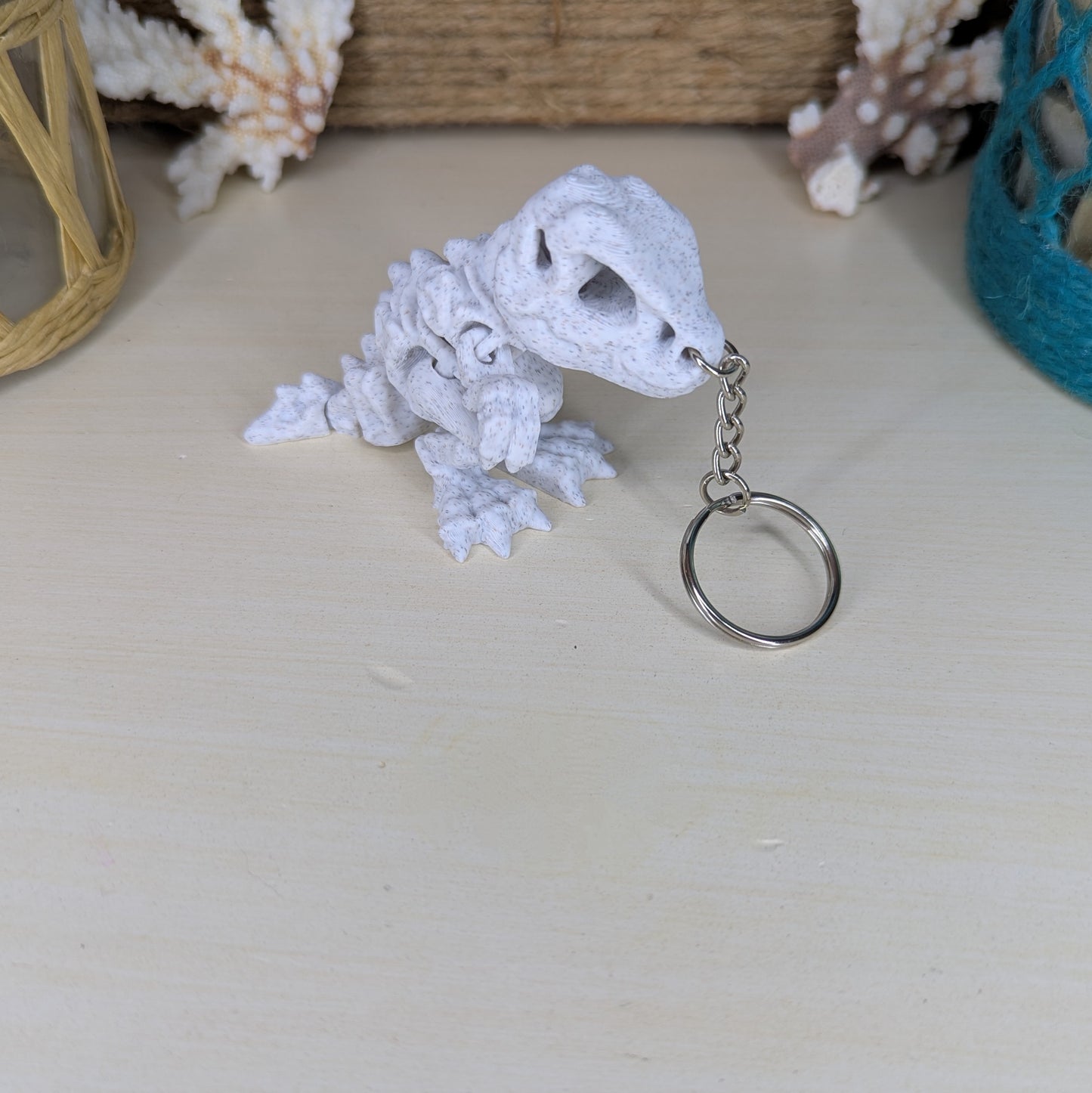 Bone T-Rex Keychain