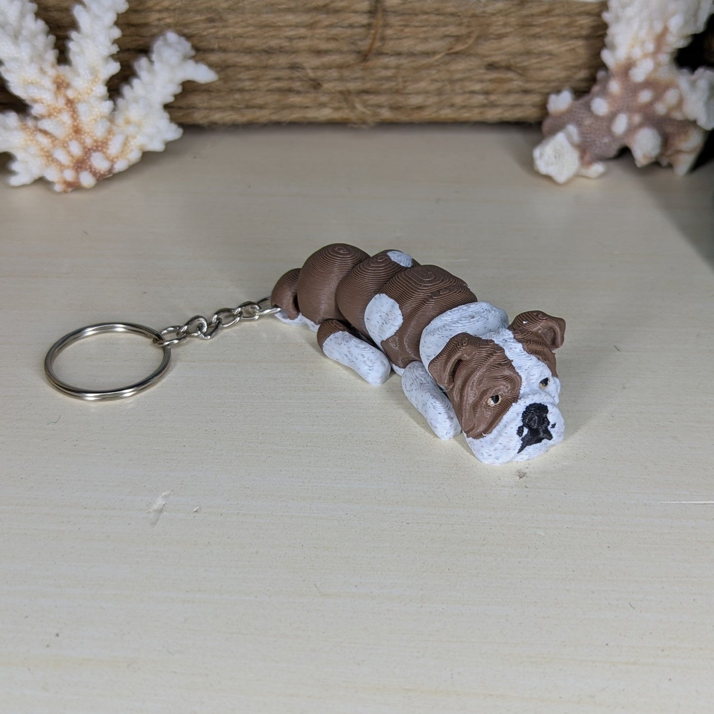 English Bulldog Keychain