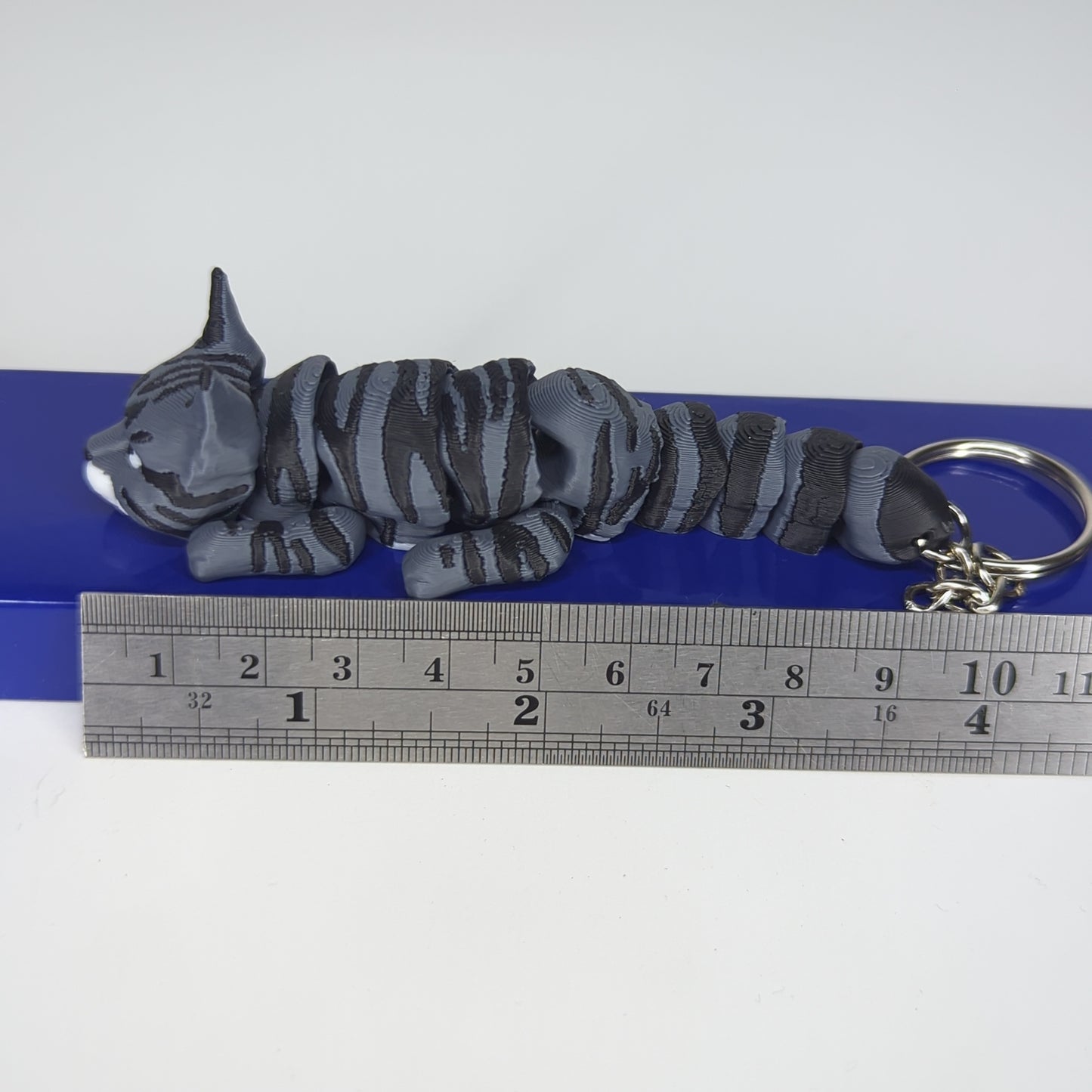 Tabby Gray flexi keychain
