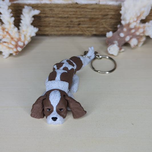 Cavalier King Charles spaniel flexi keychain
