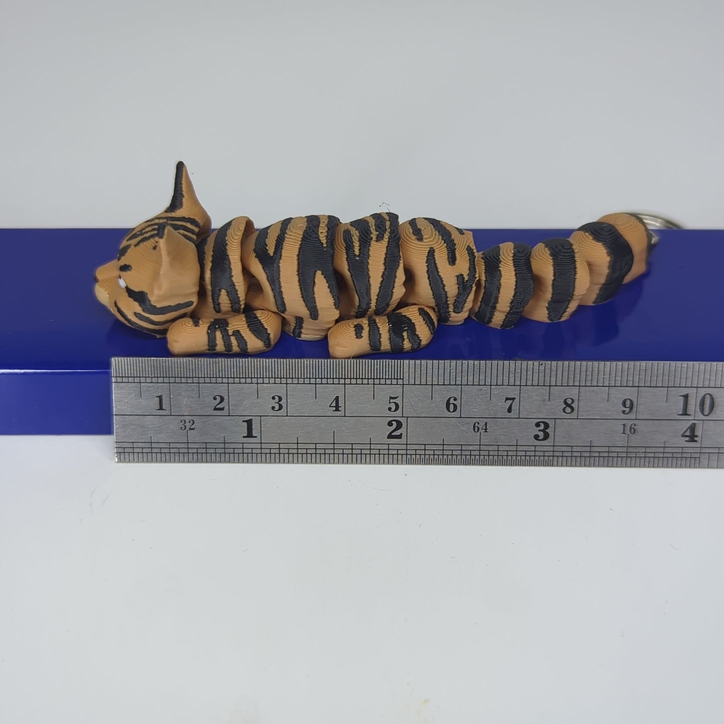 Tabby Brown flexi keychain