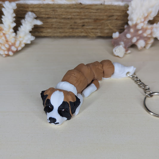 Saint Bernard flexi keychain