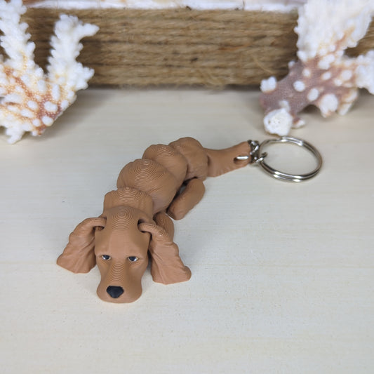 Cocker spaniel flexi keychain
