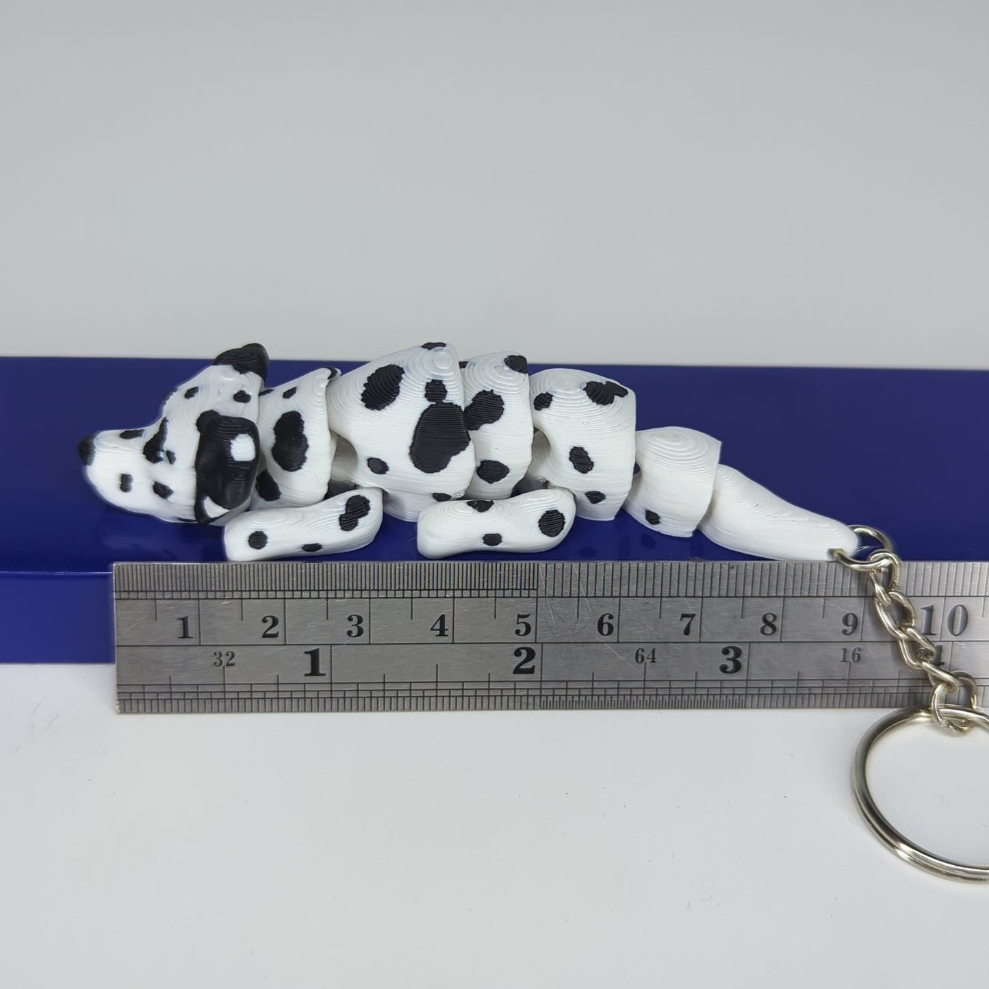 Dalmatian flexi keychain