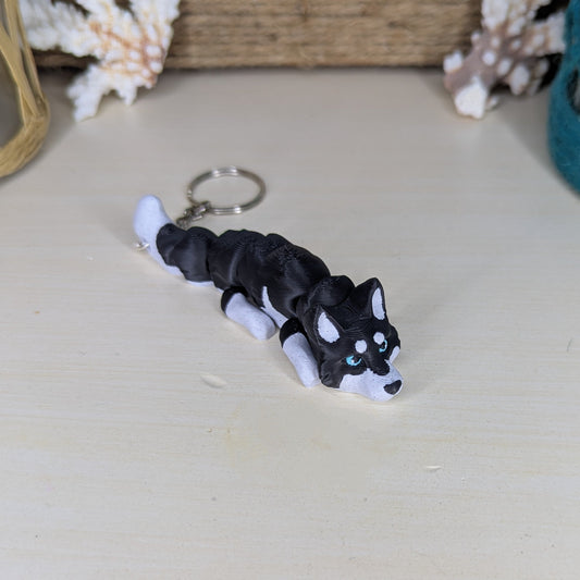 Husky Dog Keychain