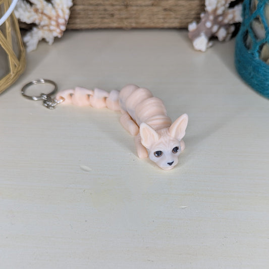 Sphynx Cat Keychain