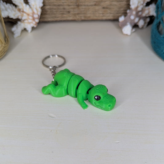 Laying T-Rex Keychain