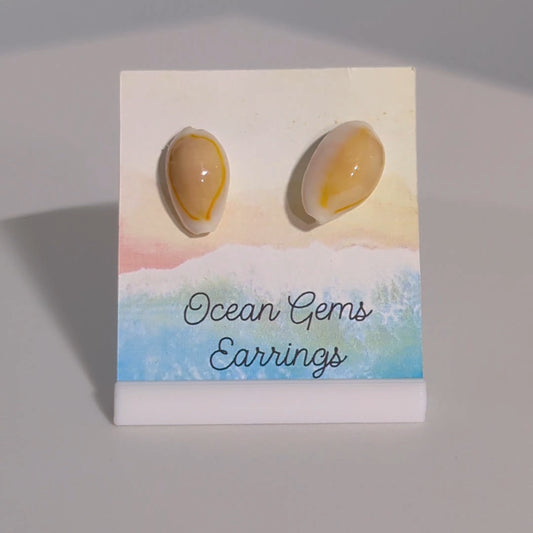 Cowrie Seashell Earrings