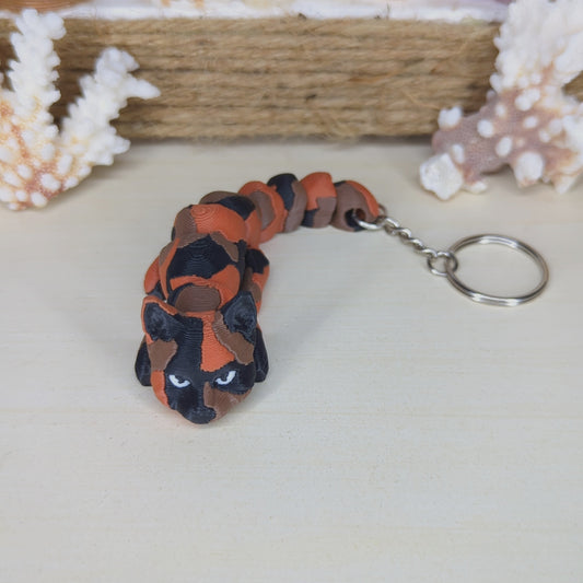 Torty orange flexi keychain
